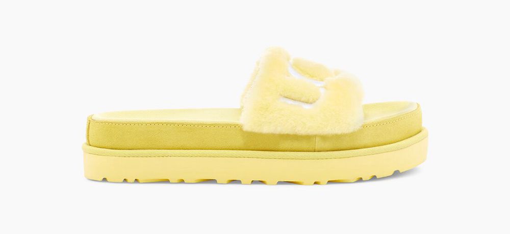 Ugg Slides Canada - Ugg Women's Laton Fur Yellow